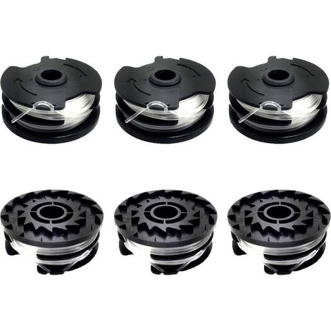 Juego de 6 bobinas de hilo de repuesto para desbrozadora LIDL Parkside, bobinas de repuesto para desbrozadora LIDL Parkside PRTA 20-Li A1, B2, C3, PRT 550 A1, A3 (1/5)