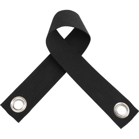 Baumstützgurt – Schwarzes Nylon, 43 x 3,8 cm – Reibungsschutz und einfache Befestigung (1/5)