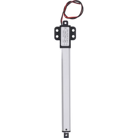 Mini actionneur linéaire électrique à mouvement télescopique automatique, course de 150 mm, force de 50 N, alimentation 24 V CC, vitesse de 15 mm/s, avec ailettes pour drone/robot. (1/5)
