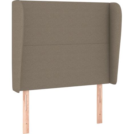 Maison Exclusive - Cabecero con orejas de tela gris taupe 93x23x1 (1/5)