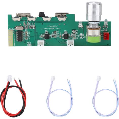 Module Amplificateur Bluetooth - Carte Puissance Audio USB MP3 - Fonction Mémoire Et Contrôle Pistes - Pour Enceinte DIY - 1 Pièce (1/5)