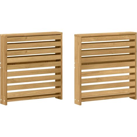 Módulo de Descansabrazos 2 pcs Blanco 58,5 x 10 x 61 cm vidaXL (1/5)