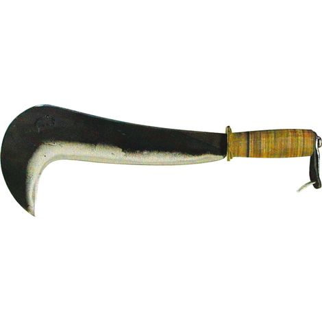 RONCOLA SOLITO CON MANICO IN CUOIO cm. 32