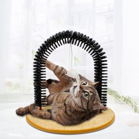 Kratzbaum für Katzen, bogenförmiger Katzenhaarbürsten-Schwamm, Haustier-Scheuerspielzeug (1/5)