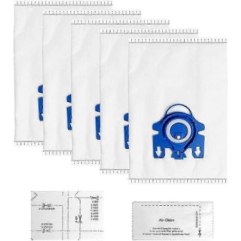 16 sacs de rechange pour aspirateurs Miele Complete C2, C3 Classic, C1S8S5S2 et série GN (5 pièces) (1/5)