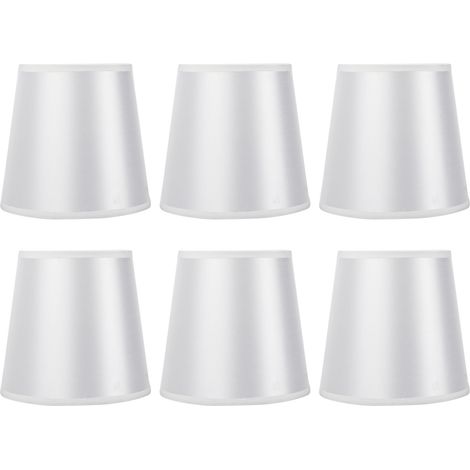 6er-Set schlichte Wandleuchten mit Stofflampenschirmen für Schlafzimmer und Wohnzimmer (1/5)