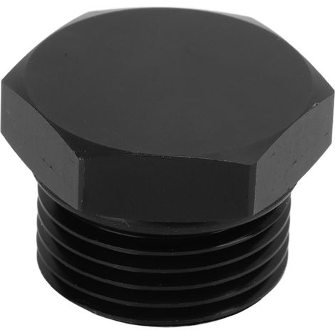 Raccord bouchon mâle hexagonale en acier universel 4000PSI noir pour véhicule AN12 (1/5)