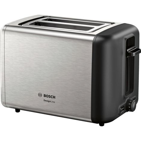 Bosch TAT3P420 Toaster 2 tranches 970 W Noir Inox (1/5)