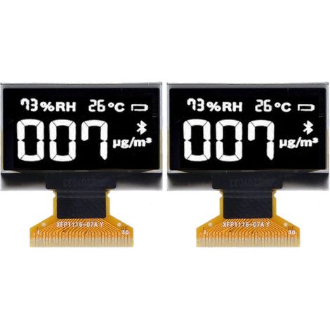 2 Stück LCD-Bildschirmmodule mit organischer Leuchtdiode (OLED), 128x64 Pixel Auflösung, CH1106 30PI