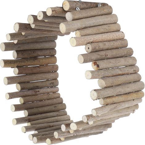 Montage Hamster Roue Hamster Clôture en Bois Rat Échelle Pont Jouet Échelle en Bois Cachette Naturelle pour Petits Animaux 30Cm Type De Clôture 50 CM Clôture (1/5)