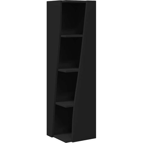 Maison Exclusive - Mobile angolare Nero 27,5x27x102cm Legno multistrato