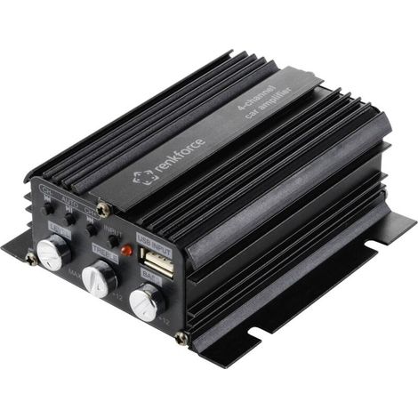 Online Store RF-CMP-204 Ampli auto 4 canaux 200 W Lecture audio Bluetooth®/USB, Réglage volume/basses/aigus S864362 (1/4)