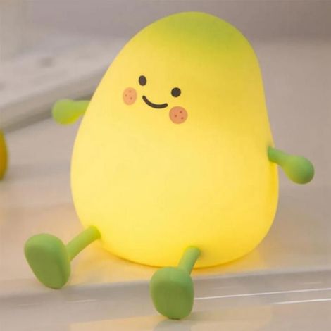 Veilleuse LED enfant,mangue fruit,USB chargement,minuterie tactile,intensité variable (1/5)