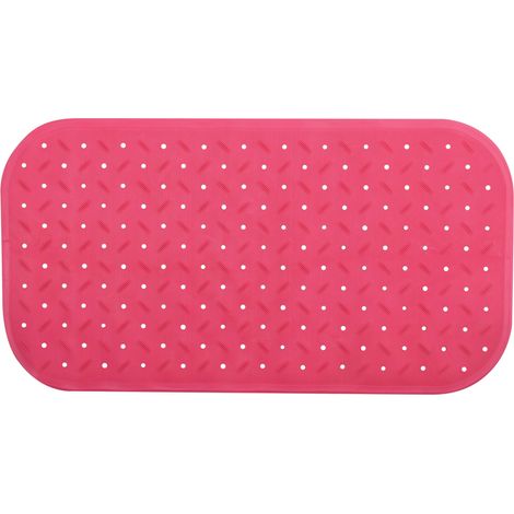 Alfombra de bañera antideslizante caucho reciclable CLASS 36x76cm Rosa Fucsia MSV