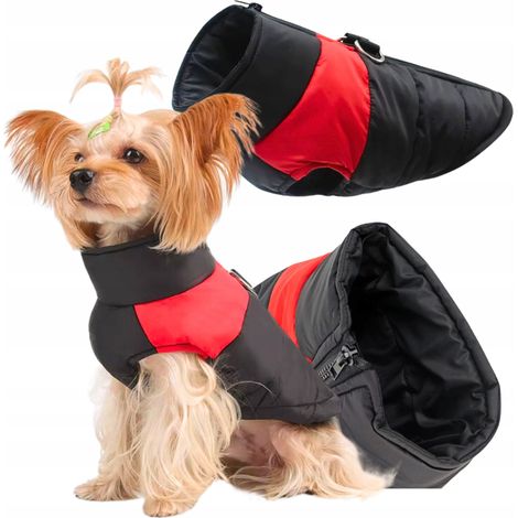 Hunde- und Katzenkleidung, Weste, Jacke, wasserdicht, mit Reißverschluss, isoliert, Größe M