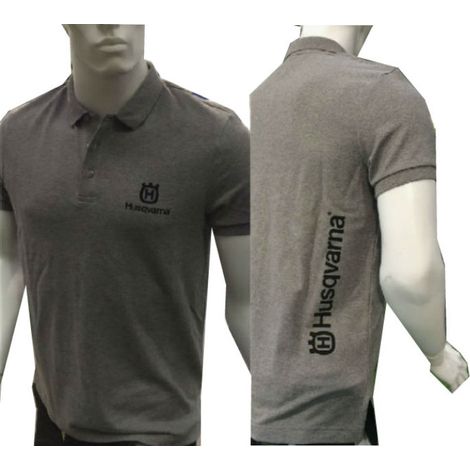 Husqvarna - Polo de trabajo gris talla S