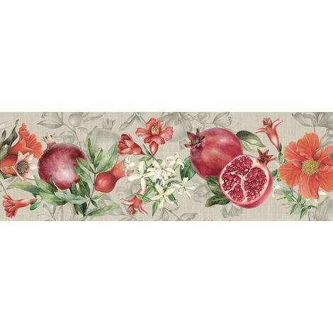 Tappeto Passatoia Cucina Antiscivolo Linea Futura Melograna By Suardi, misura52x50coloreMelagrana