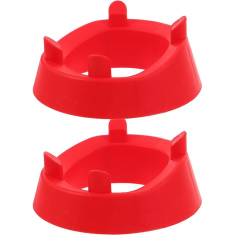 Support de Rangement de Rugby et Football Rouge, Lot de 2 Pièces, Design Simple et Élégant, Base à Quatre Coins, Matériau Plastique Résistant aux Chocs, pour Maisons (1/5)