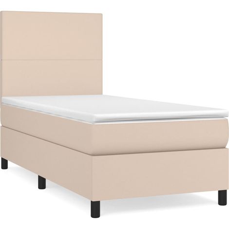 Maison Exclusive - Boxspringbett mit Matratze Cappuccino-Braun 90