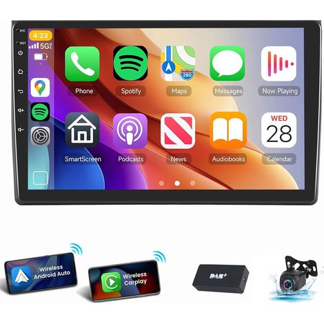 Autoradio Android 14 Carplay GPS SWC WIFI RDS pour Audi A4 B6 B7 RS4 2002-2008 1+32G DAB CAM (1/5)