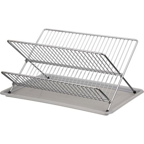 Escurreplatos cromado plegable 36 x 32 x 21,5cm duett