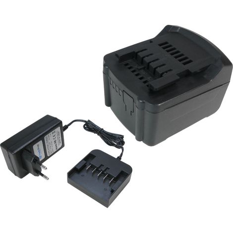 Trade-Shop Set: Li-Ion Akku 14,4V / 3000mAh + Ladegerät für Metabo SSW 14.4 LT 6.02126.50, SSW 14.4 LT/LTX 6.02126.85, ULA 14.4-18, BSA 14.4-18 LED (1/4)