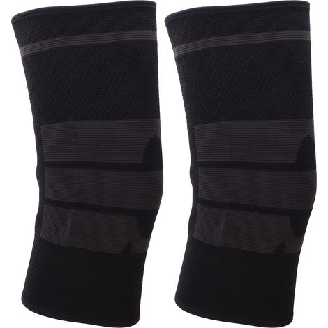 Lot de 2 genouillères de sport chaudes et tricotées, idéales pour le basketball, la randonnée, la course à pied et l'escalade (taille XL). (1/5)