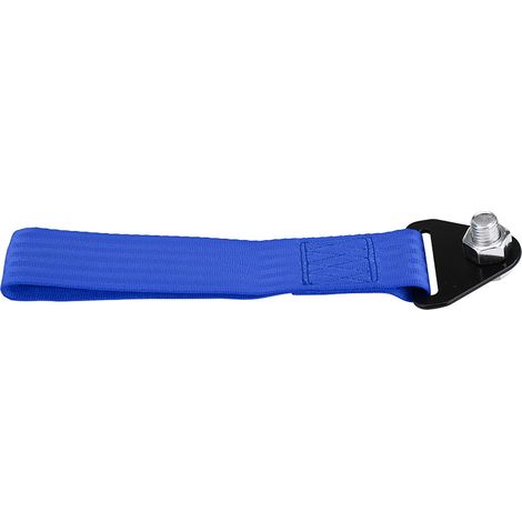 Sangle de remorquage haute résistance universelle pour voiture de course, corde de traction bleue pour crochet de pare-chocs avant arrière (1/5)