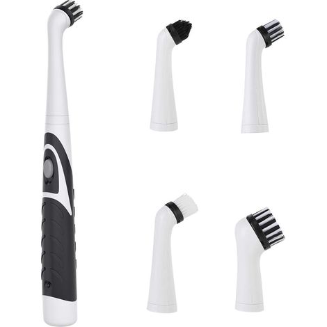 Elektrische Reinigungsbürste, oszillierendes Reinigungswerkzeug, kabelloser Super Sonic Power Scrubber mit 4 Köpfen für Badezimmer, Badewanne, Wandfliesen und Küche (1/4)