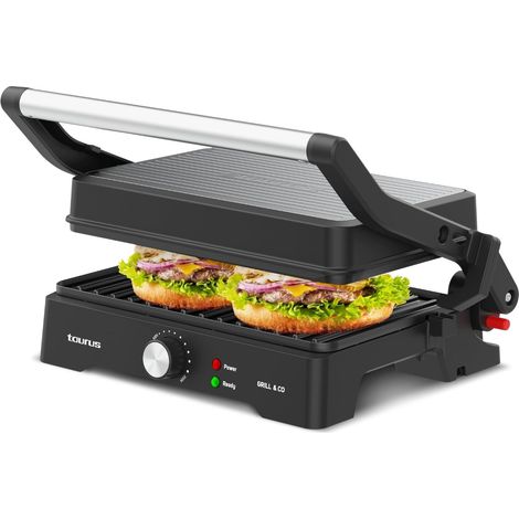 Grill TAURUS 1500W Plaques Carrées 180° (1/2)