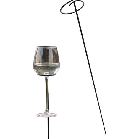 für den Garten Metallpfähle für Getränke Cocktailglashalter