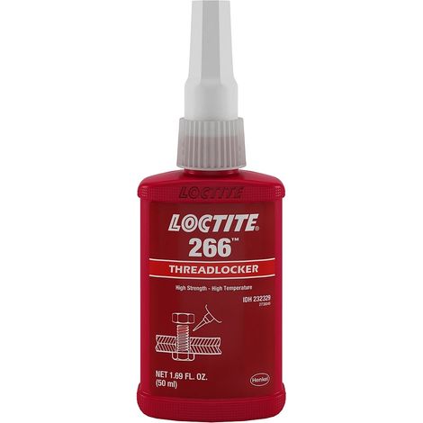 Frein filet rouge haute résistance 50mL – Haute température – Pour boulons de fixation sous forte contrainte – Loctite 266