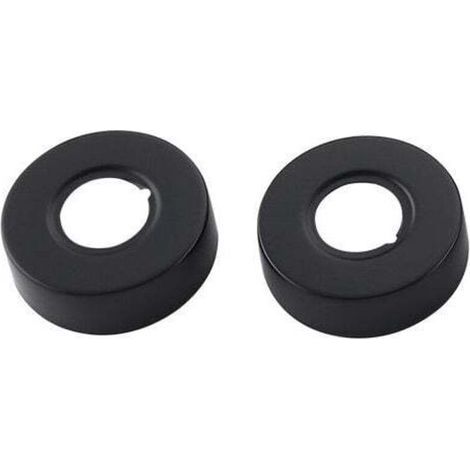 Rosace filetée Noir Ronde Bassin Douche Robinet Bain Rosace Couverture-Raccord pour circuit d'arrosage