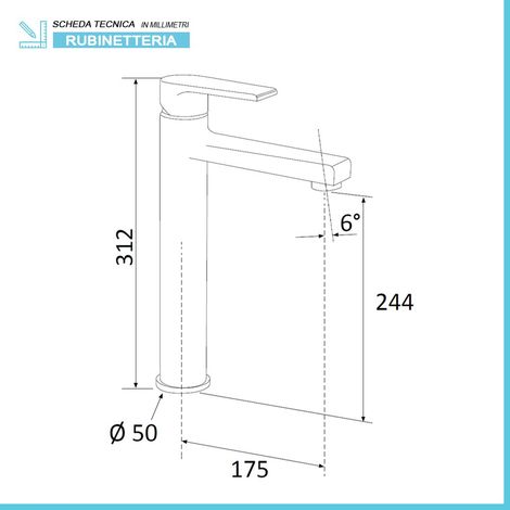 Set miscelatori lavabo alto e bidet spazzolato Mariani serie Artic (1/5)