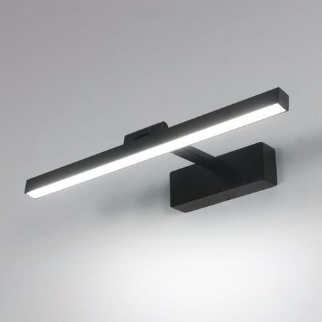 Lampe Miroir LED Salle de Bain 60cm,9W 1012 LM,IP40 Étanche Applique Murale Lampe Miroir Salle de Bain 180° Rotatif,Lumière Miroir