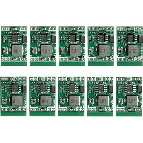 10 Pièces Module DC DC MP1584EN, Convertisseur Buck Réglable 4,5V-28V vers 0,8V-20V Module Abaisseur Tension 3A, Régulateur Tension Compact 24V 12V 9V 5V 3V pour LED Caméra Drone Véhicule Projets DIY (1/5)