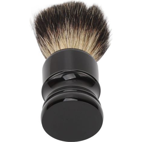 Brosse à barbe professionnelle pour salon, poils souples, manche ergonomique, facile d'entretien, usage personnel et institut.