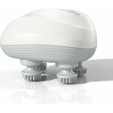 Massaggiatore per capelli, Qtenzivize, massaggiatore per cuoio capelluto, testine in silicone, 3 velocità, impermeabile IPX7, utilizzabile su pelle asciutta/bagnata, senza fili, ricaricabile, massaggi (1/5)