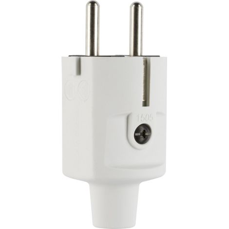 ABL Schutzkontakt-Stecker Compact 1505, 16A 250V IP20, Thermoplast, Grau