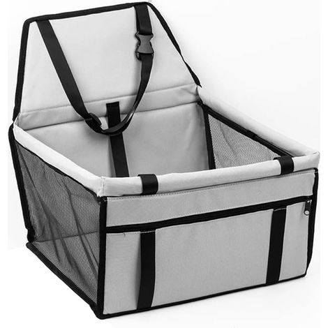 Car Booster Seat for Pet Dog Cat Carrier Cage for Small Pets Breathable Foldable Soft Washable (1/5)