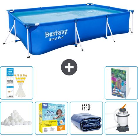Bestway Steel Pro Rechteckig - 300x201x66 cm - 7-teilig  S75 (1/5)