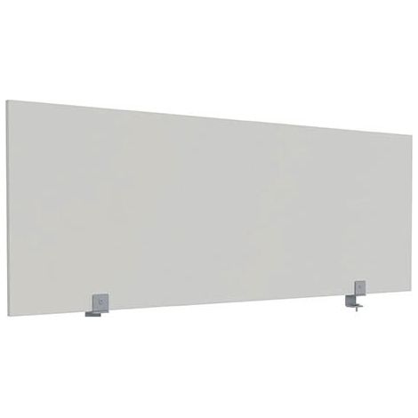 Écran de séparation KL bois antibactérien L 160 x H 60 cm - gris - Maxiburo (1/4)
