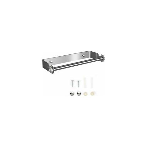 Derouleur Essuie Tout, Derouleur Porte (Argent), Devidoir Porte Essuie Tout Mural, Distributeur Papier Aluminium Sopalin et Film, Support Sopalin Mural Déroulant de Rouleau Cuisine