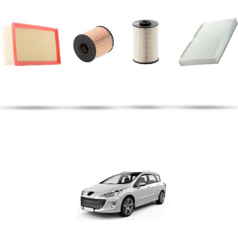 Kit tagliando 4 filtri compatibile con Peugeot 308 2.0 Hdi 110kw Dal 2011 (1/5)