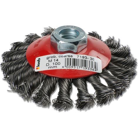 Cepillo de alambre kwb aggressor-flex 100 mm conical M14 (1/4)