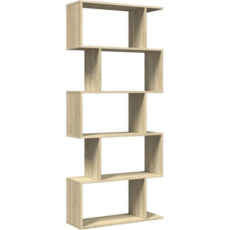 Maison Exclusive - Librería divisora 5 niveles madera roble Sonom