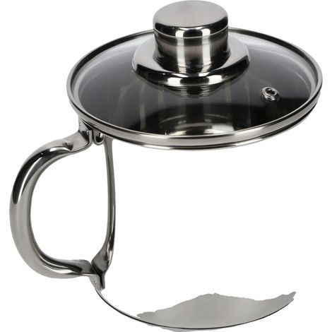 Pentola in acciaio inox, compatibile con piani cottura a induzione, colore argento. (1/5)