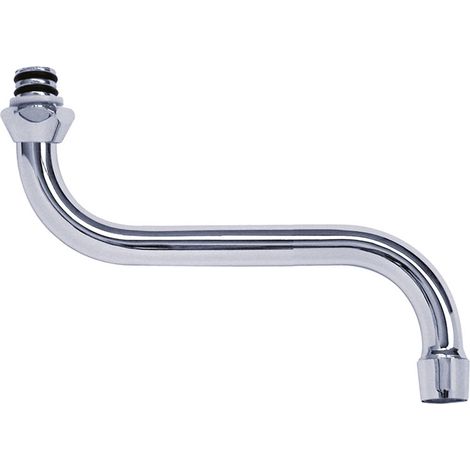 Canna per lavello a S cromata 3/4″×18 mm 200 mm  Tecom