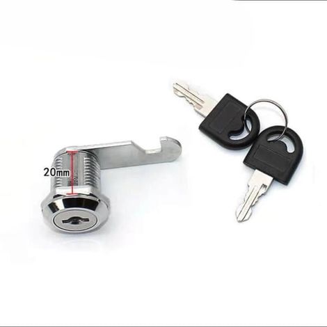 Serrure à came pour armoire - Encoche - Encoche de 20 mm - couleur, taille (1/5)