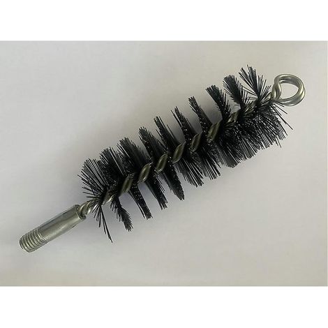 Brosse de ramonage pour cheminées et poêles - Poils en acier résistants pour le nettoyage intérieur et extérieur - 60 mm (1/5)